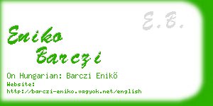 eniko barczi business card